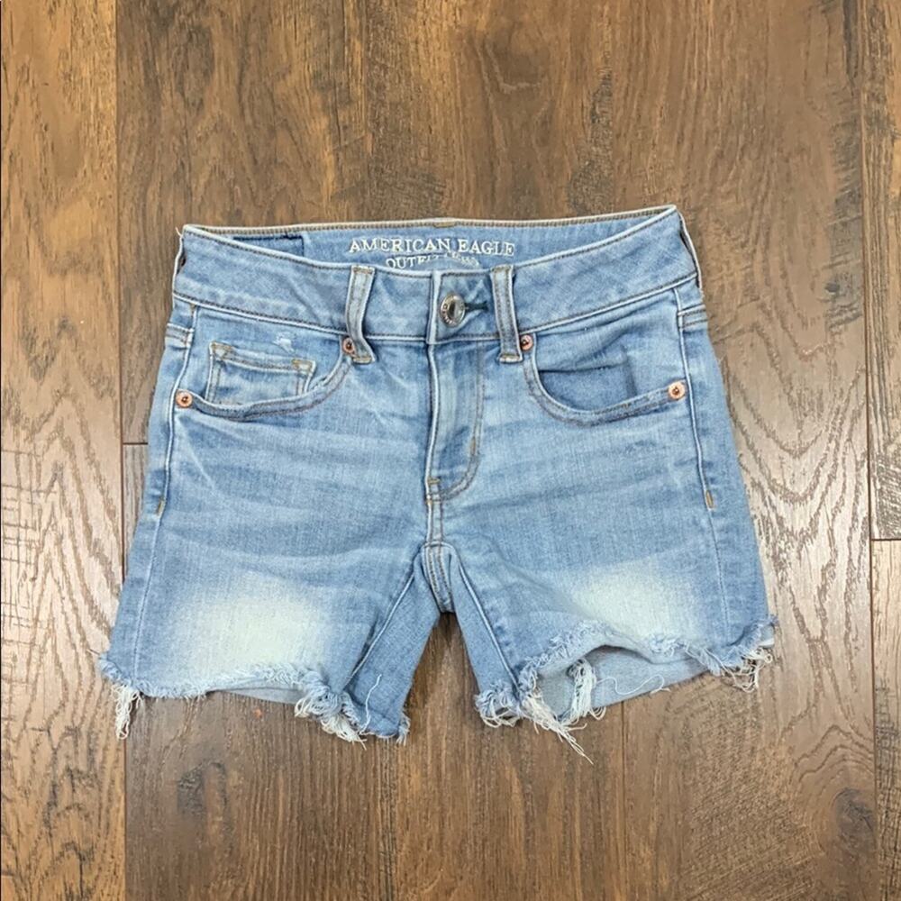 American Eagle Super Super Stretch Midi Shorts